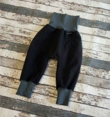 Softshellové kalhoty Yháček vel. 74 (ZIMNÍ) - Černé (antracit)