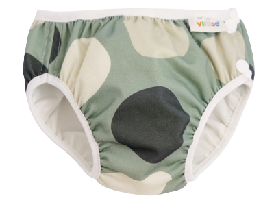 Plenkové kojenecké plavky Imse Vimse - vel. XL - Zelené tvary