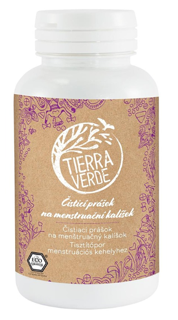 Čisticí prášek na menstruační kalíšek Tierra Verde (dóza 200g) 