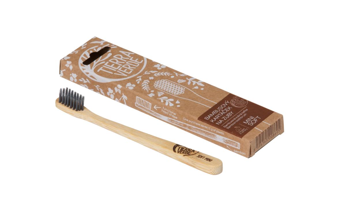Dětský bambusový kartáček na zuby Tierra Verde měkký – soft mini