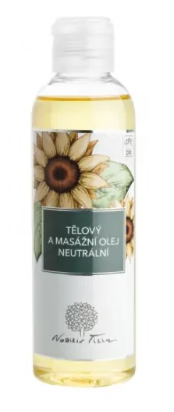 Tělový a masážní olej Neutrální 200 ml - Nobilis Tilia