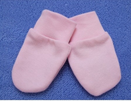 Kojenecké rukavičky bavlna vel. 68 - růžové (Esito)