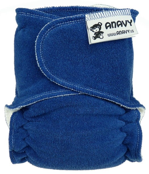 Kalhotková plena na snappi sponku Anavy - Tmavě modrá