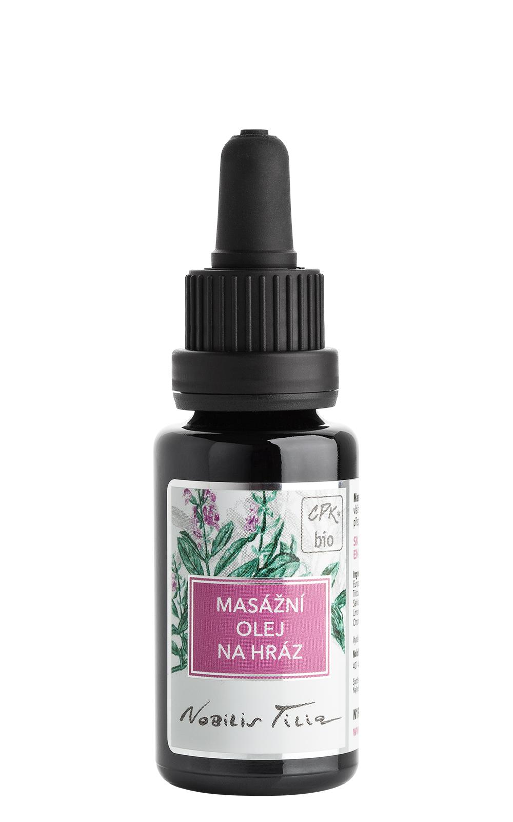 EXP. 9.8.23 Masážní olej na HRÁZ 20ml - Nobilis Tilia